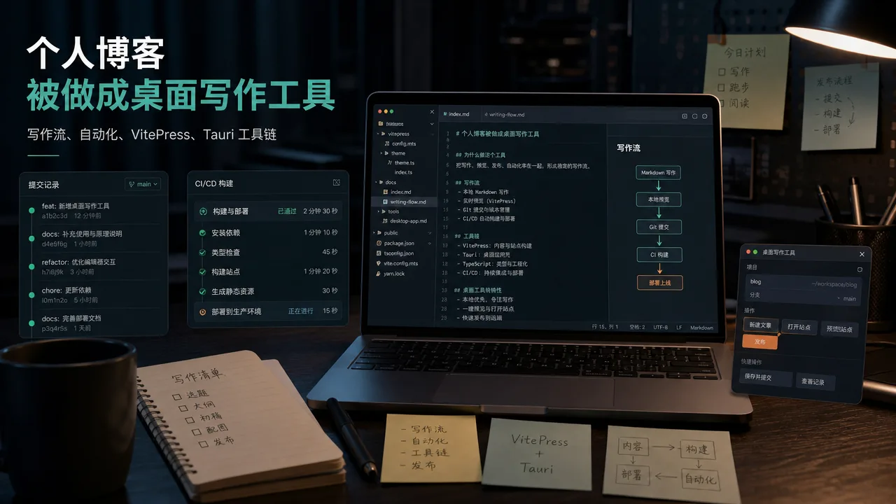一个个人博客，为什么最后被我做成了桌面写作工具