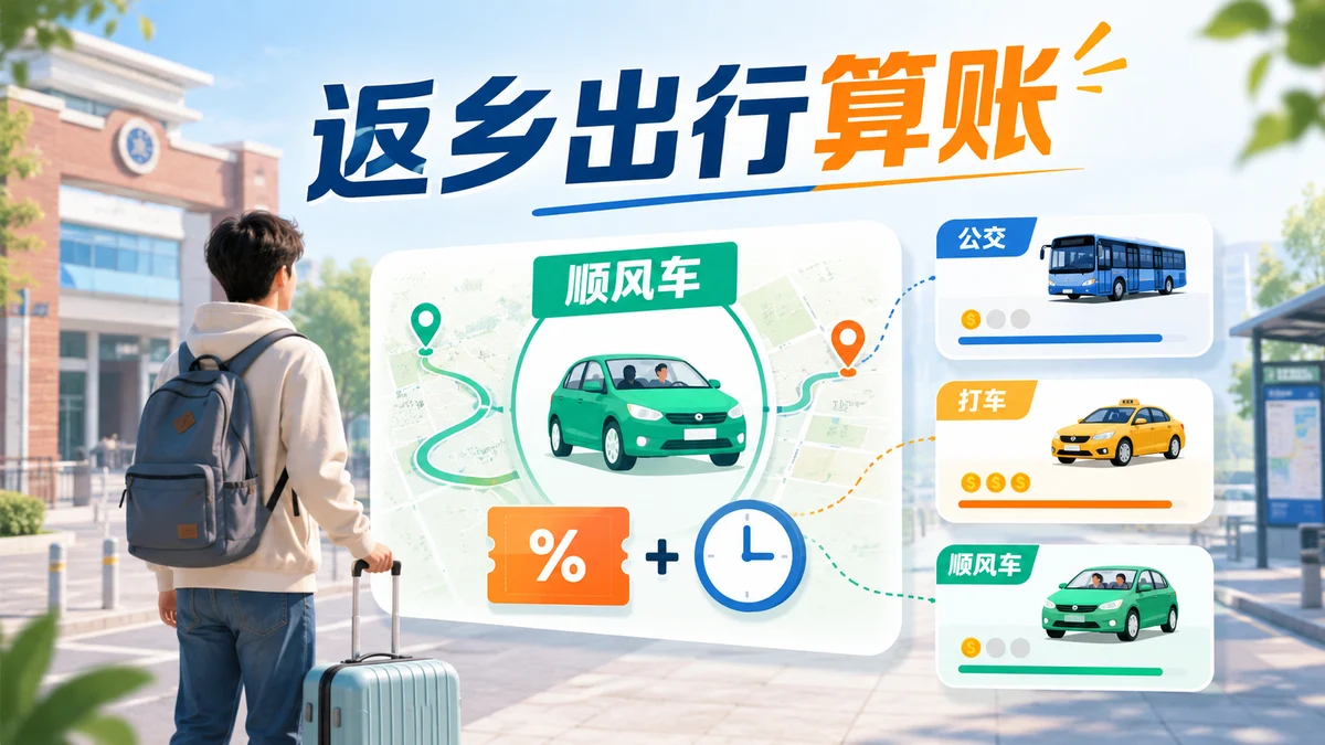 放假返乡别只会打车：我用 9 块钱换回 1 小时睡眠