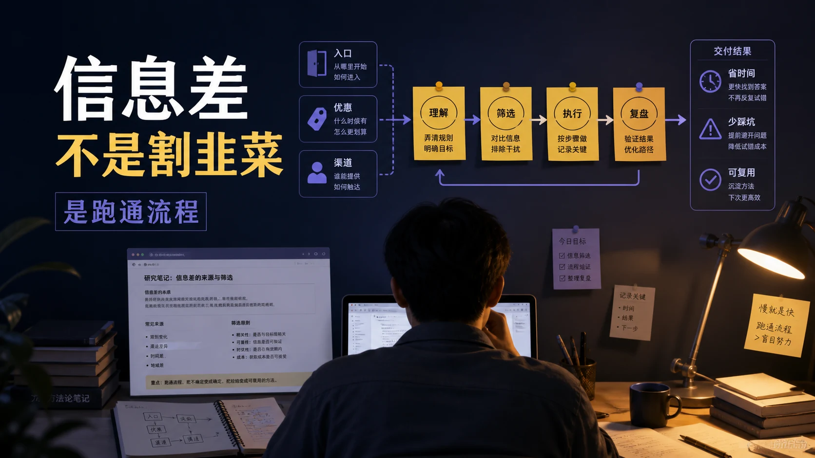 信息差不是割韭菜：普通人怎么把流程做成服务