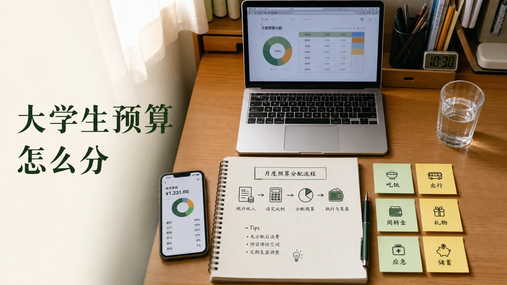 大学生预算怎么分：给每一笔钱先安排去处